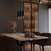 LED hanglamp zwart chrome with 2 x GU10 fitting by Sollux Lighting