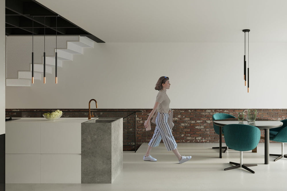 LED pendant lamp black copper design 3xG9 fitting 220-240V 104mm | Sollux Lighting