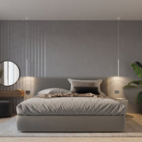 Sollux LED hanglamp wit PASTELO 1x G9 fitting, mat goud messing, 50W max.