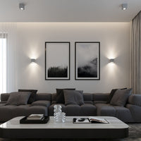 Led wandlamp beton quad with g9 fitting by sollux lighting