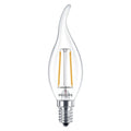 Philips CorePro LED candle E14 2W 250 lumens 2700K clear non dimmable BA35 warm white replaces 25W