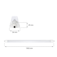 Spectrum LED Luminaire 150cm 45W 4000K IP65 5150 lumens ceiling or suspended mounting White