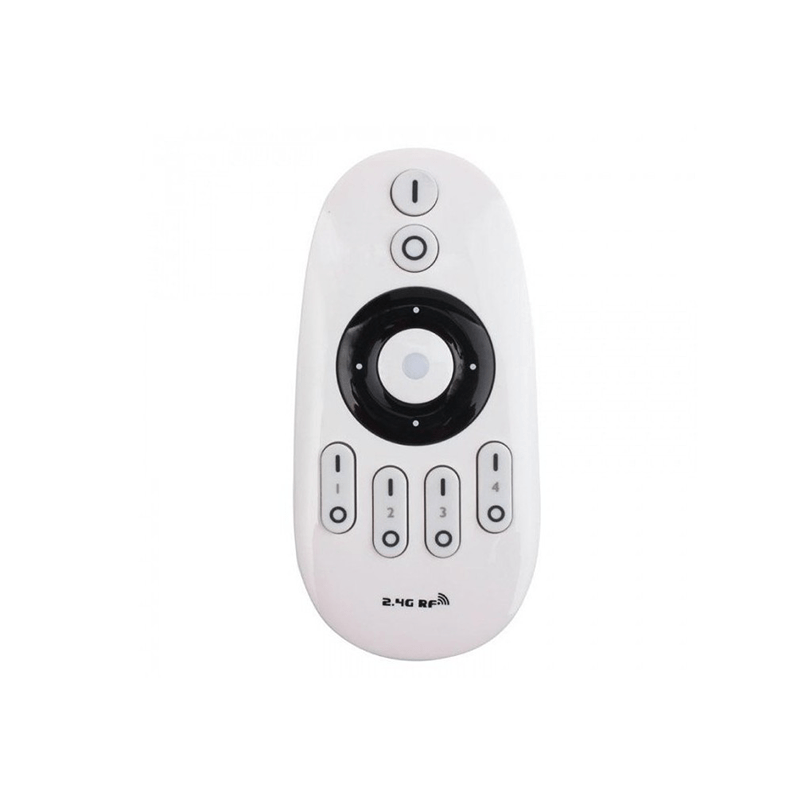 LED strip remote control white, 4 groups RF 2.4GHz, single color, compatible with 12V-24V LED strips