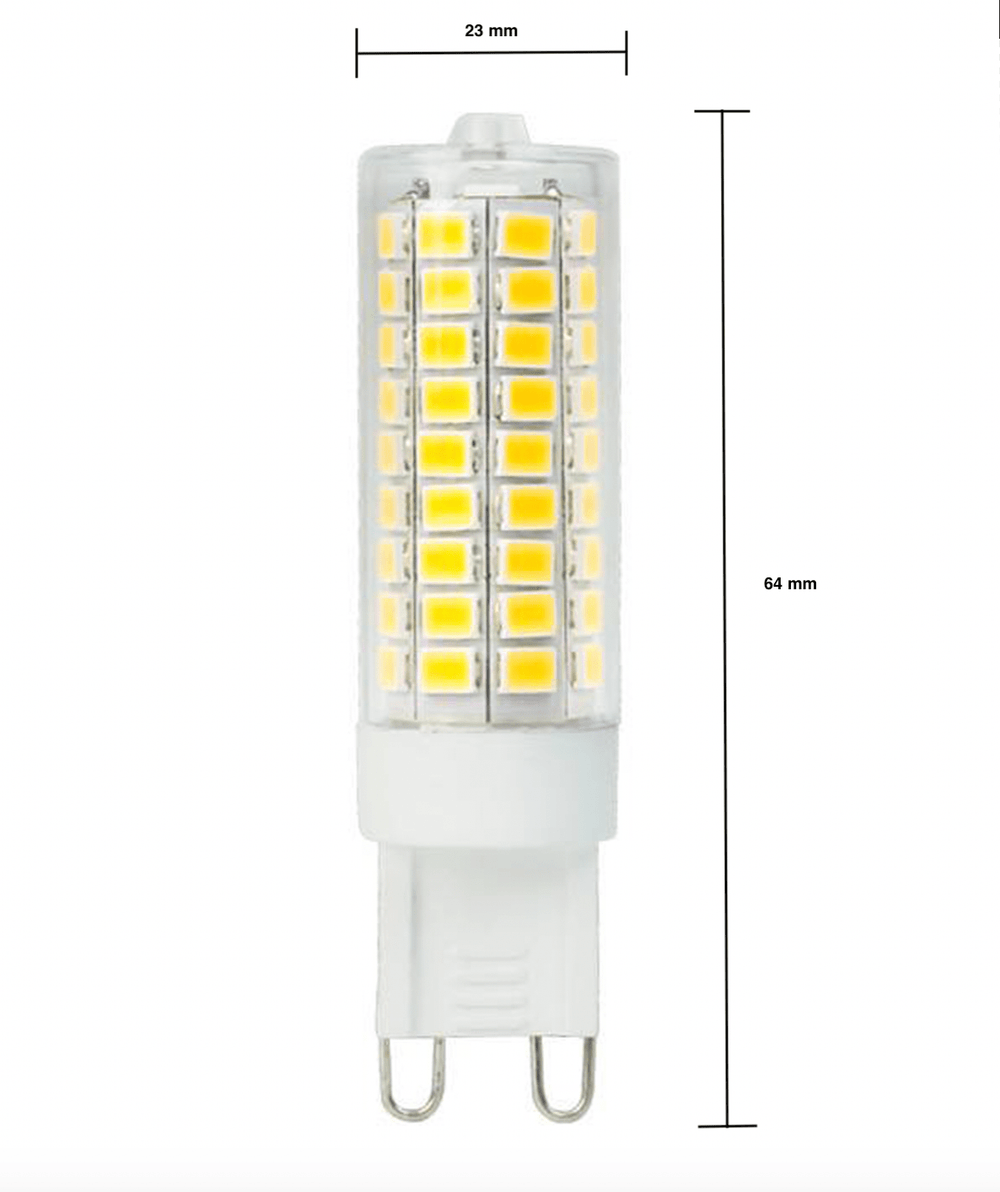 Spectrum LED G9 7W Warm White Light Bulb: Energy-Efficient Replacement for 70W, 300K Ideal for Ambient Lighting