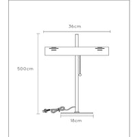 Lucide Glendale table lamp, 2xE27 fitting, LED compatible, Black with matte gold accents, IP20, CE RoHS