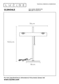 Lucide Glendale table lamp 2xE27 black LED 220-240V AC