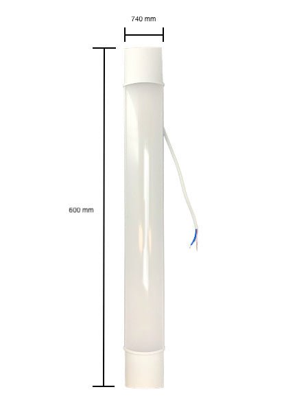 Spectrum LED batten 60cm 18W armature for warm white ambient lighting