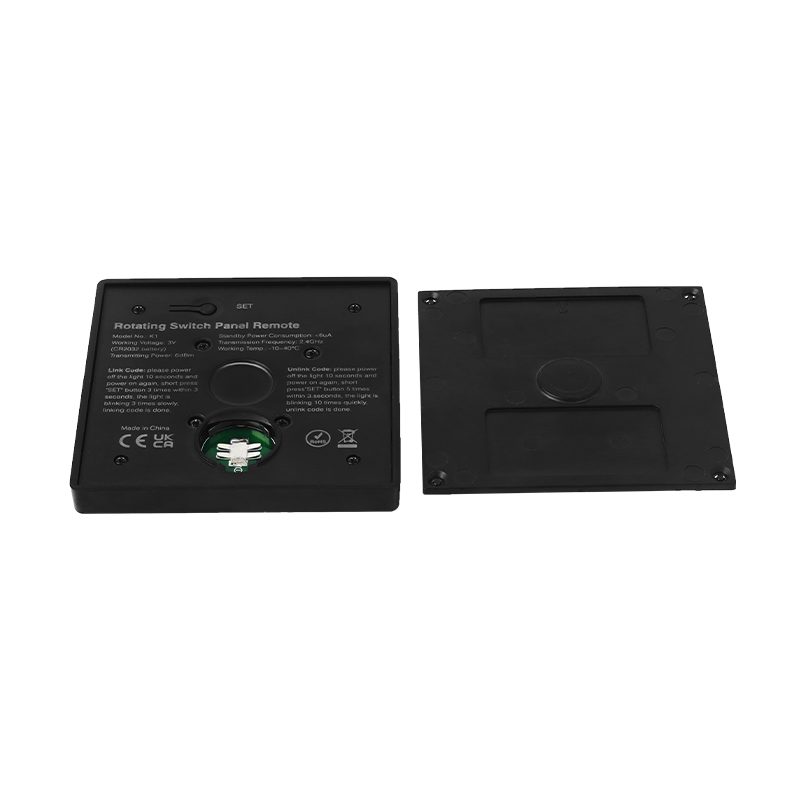 Tsong LED dimmer da parete wireless CCT Nero, IP20, 220-240V, certificato CE RoHS
