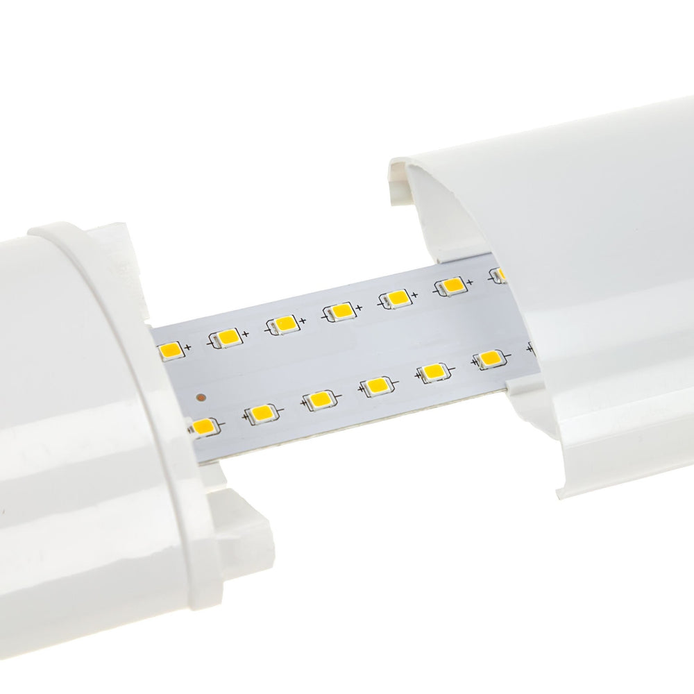 Plafoniera LED Spectrum 120cm 32W 3000K Bianco Caldo 4000 lumen IP20 Montaggio a Soffitto o Sospeso Bianco