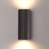 Spectrum LED outdoor wall light Up and Down Black IP54 GU10 aluminum housing