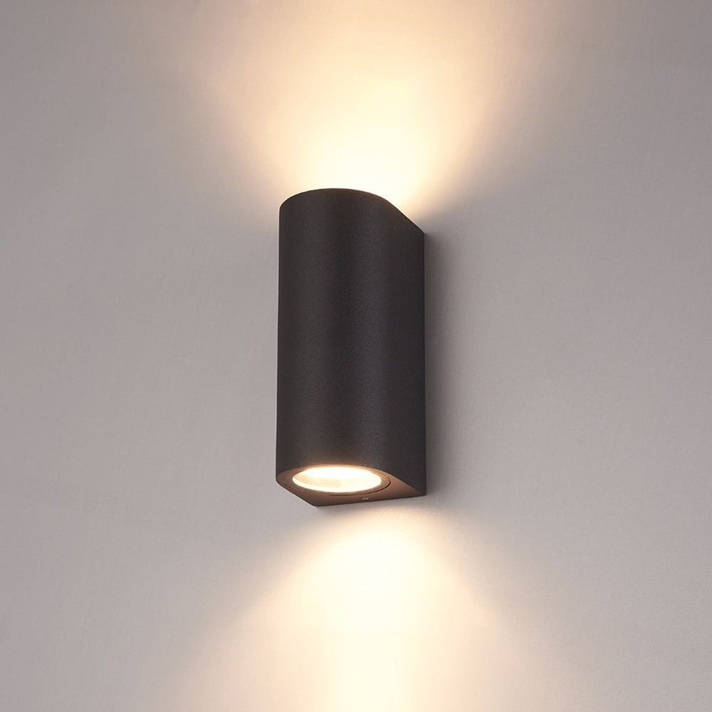 LED Applique da Parete per Esterni |Su e Giù -|Nero| GU10