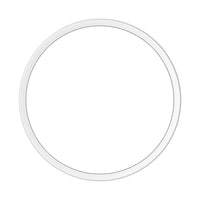 Plafoniera LED rotonda 250P, 10.5W, 1220 lumen, CCT commutabile 3000K/4000K, IK10, Corpo in alluminio bianco