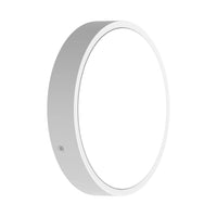 Plafoniera LED rotonda 250P, 10.5W, 1220 lumen, CCT commutabile 3000K/4000K, IK10, Corpo in alluminio bianco
