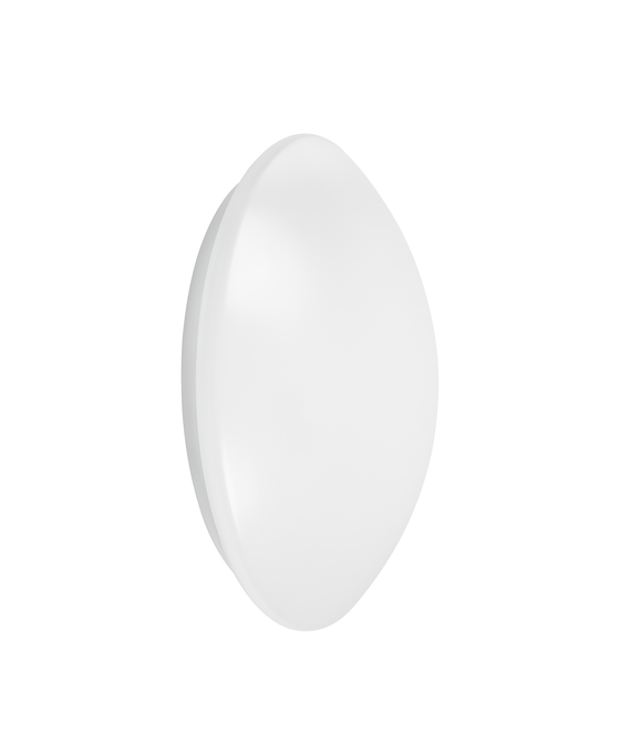 Lampada LED da Soffitto e Parete IP44 Bulkhead 13W 920 lumen 3000K Bianco Caldo Ø250mm Bianco IK03