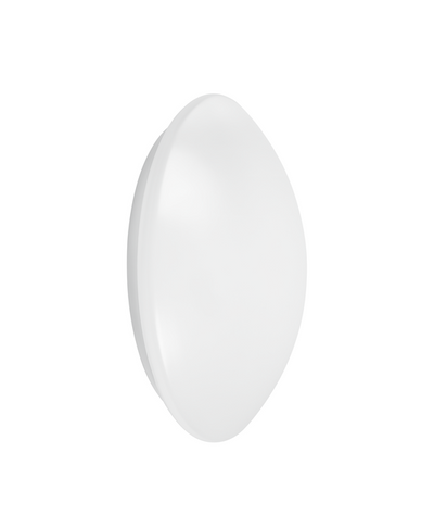 LED Ceiling and Wall Light IP44 Bulkhead 13W 920 lumens 3000K Warm White Ø250mm White IK03