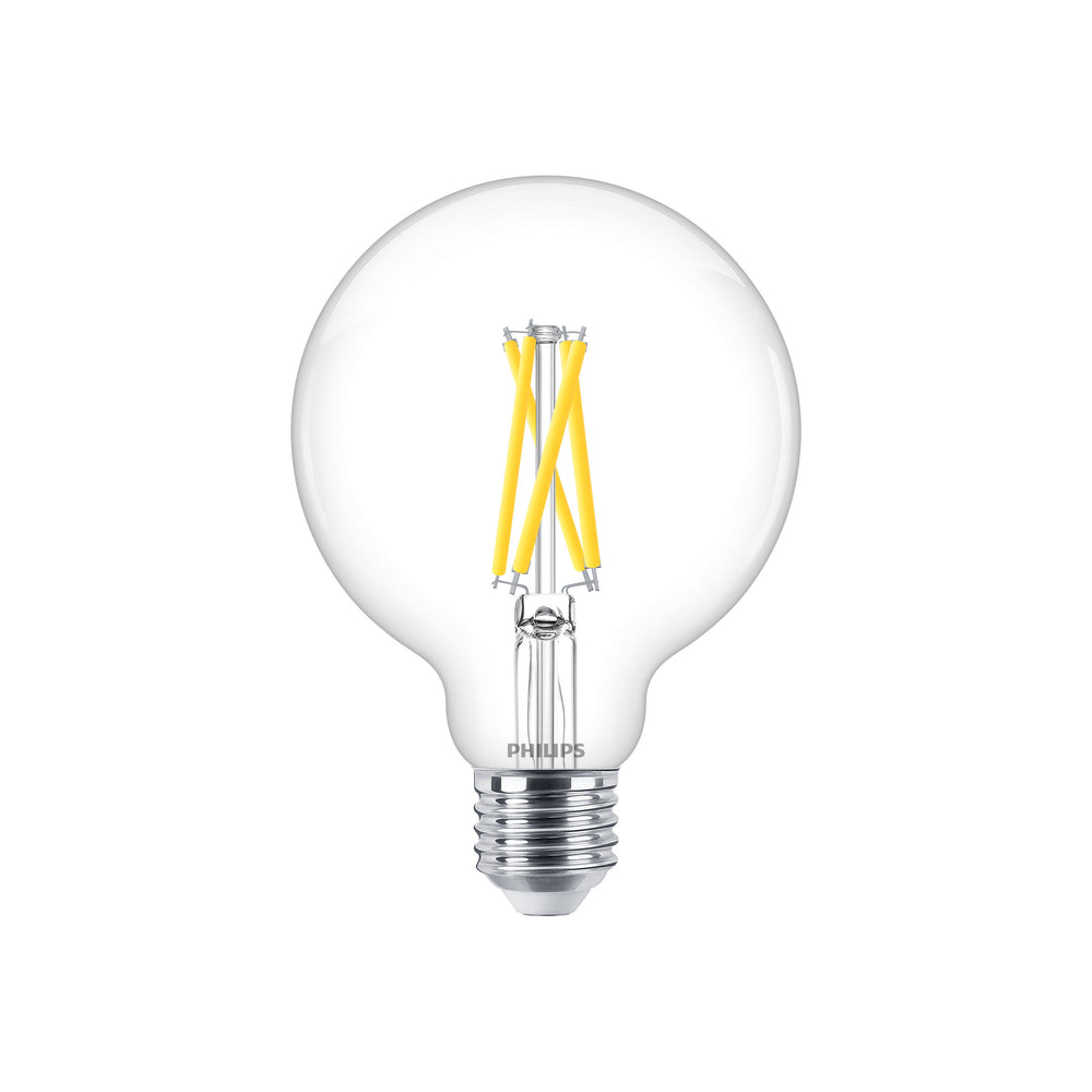 Lampadina LED Philips 5.9W E27 G93 Trasparente dimmerabile Warm Glow 2200K-2700K 806 lumen 90CRI 300°