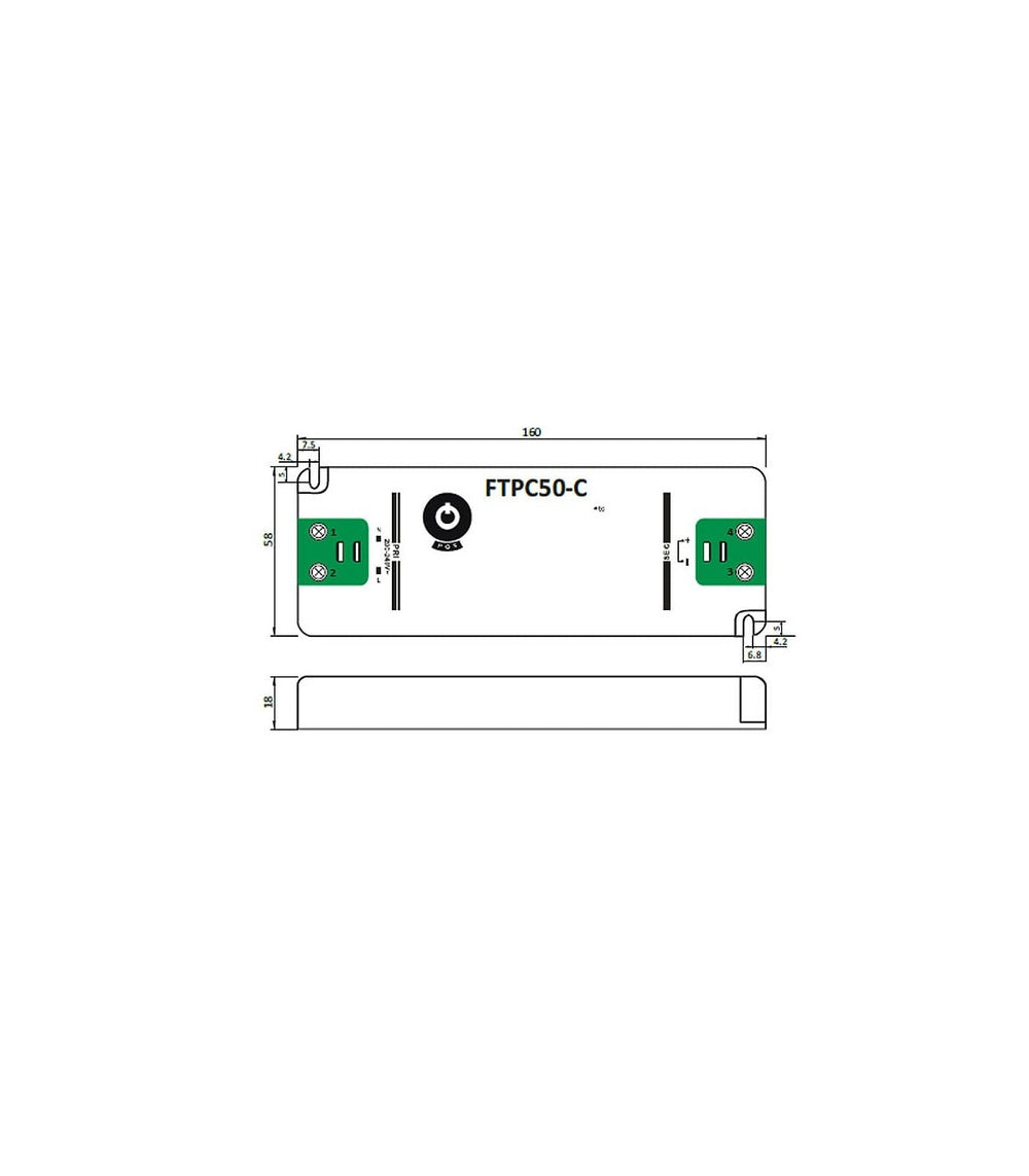 Adattatore alimentatore LED GLP 24V 50W 2.08A, driver dimmerabile per illuminazione LED 24V, IP20 CE RoHS