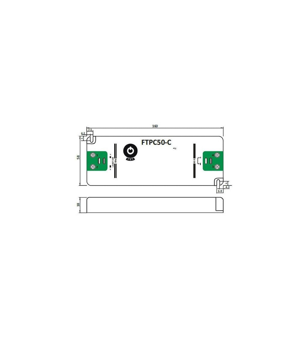 Adattatore di alimentazione dimmerabile LED GLP 12V 50W 4.16A per illuminazione LED 12V