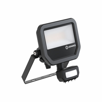 Faretto LED 17W 2200 lumen 3000K IP65 Nero con sensore di movimento e luce