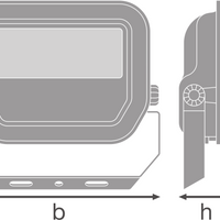 Faretto LED Alluminio Nero 8W 1200 lumen 4000K IP66 fascio simmetrico