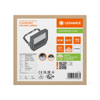 Faretto LED Alluminio Nero 8W 1200 lumen 4000K IP66 fascio simmetrico