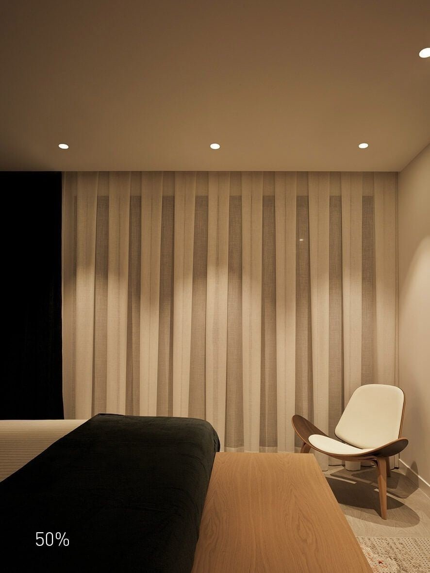 Faretto LED da incasso 85mm IP65 nero 5W dim to warm per bagno