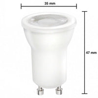 LED GU10 - Ø35mm - 2W sostituisce 20W - 3000K luce bianca calda