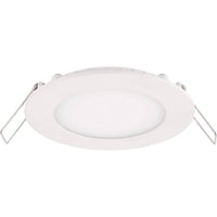 faretto led rotondo incassato in alluminio 3w sostituisce 25w luce bianca calda 3000k