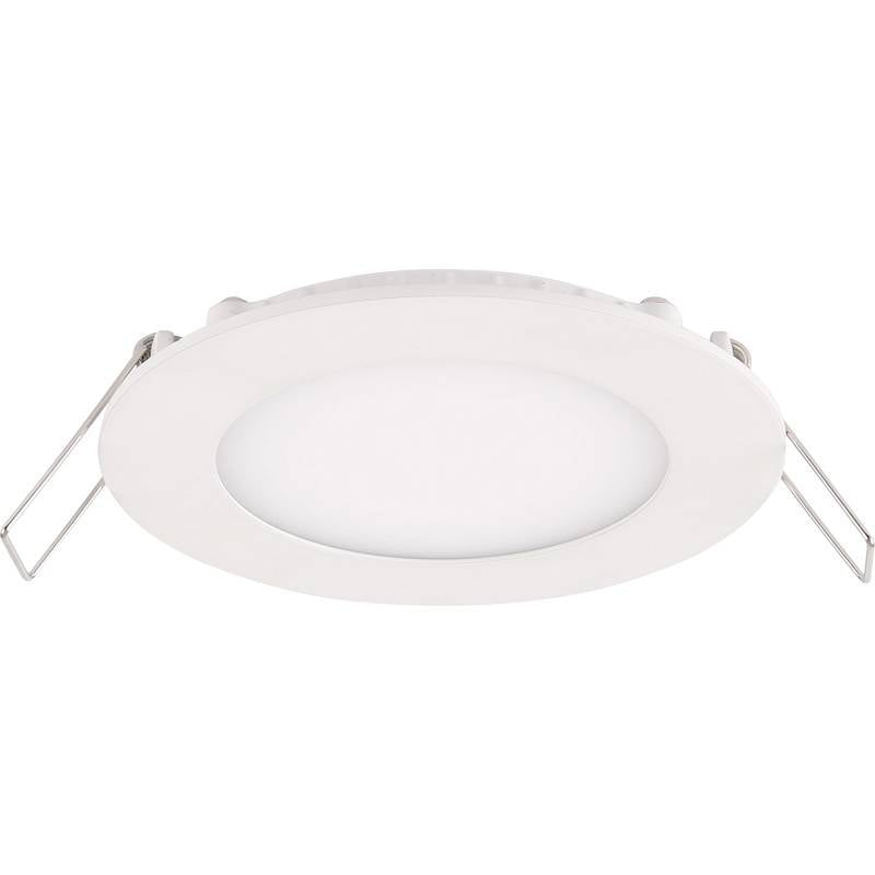 LCB faretto LED da incasso rotondo in alluminio 10.5W 3000K bianco caldo IP20 CRI 80 foro 74mm 220-240V CE RoHS