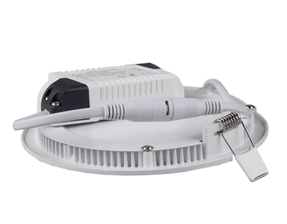 LED recessed spotlight round aluminum 3W replaces 25W 3000K warm white light
