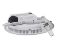 LED recessed spotlight round aluminum 3W replaces 25W 3000K warm white light