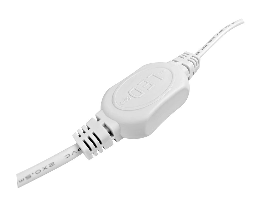 Corda luminosa LED V1 con spina UE 230V, 60 LED per metro, design flessibile da 9mm per installazione facile