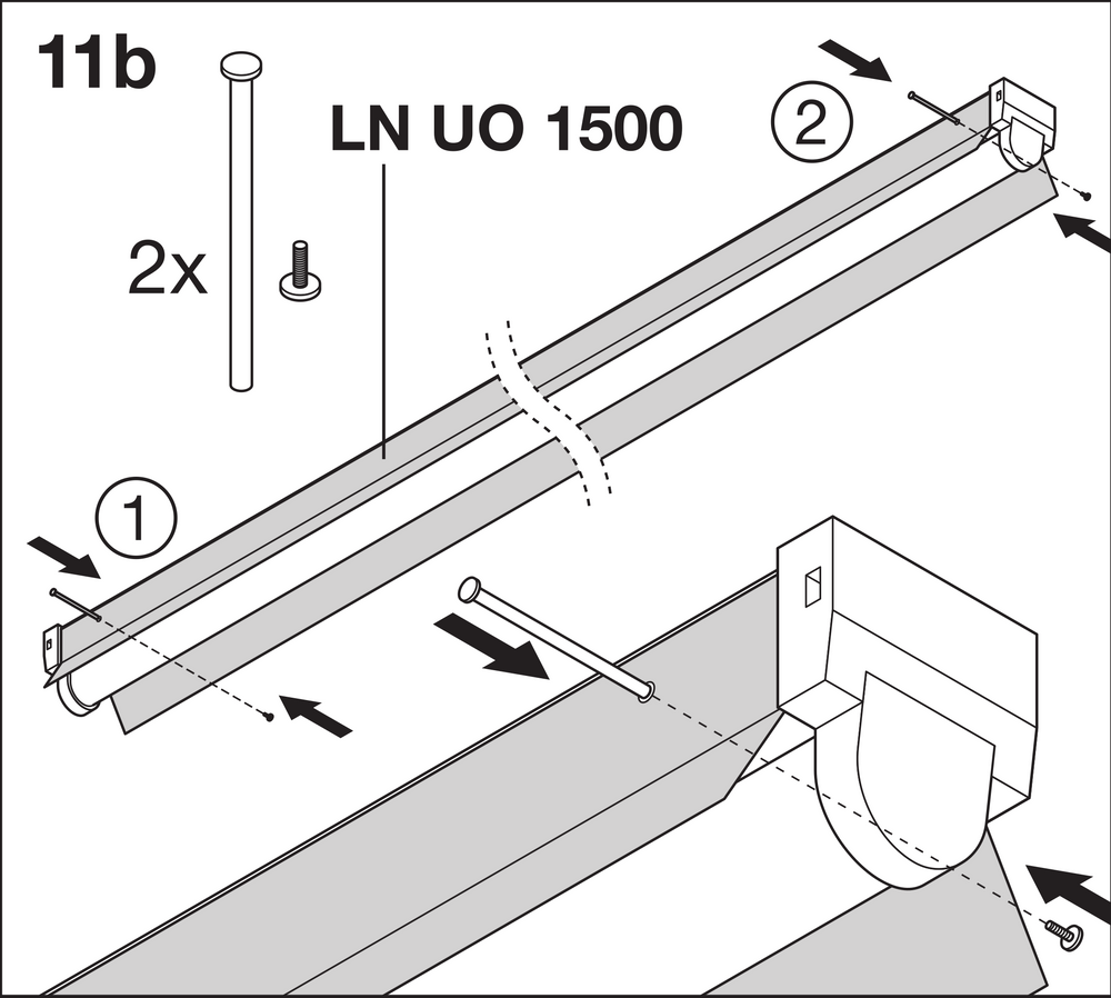 LED Montagebalk Linear Ultra Output 46W 4000K 5500 lumens 150cm Cool White