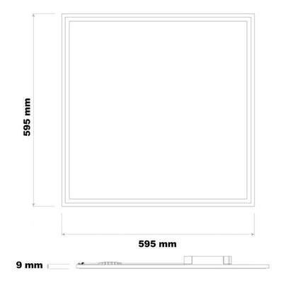 led panel 60x60cm pro slim line 36w 3000k 4320 lumen warm white ugr22 opal