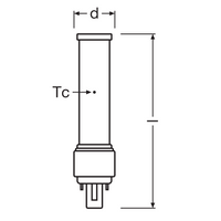 Lampada LED PLC 7W 840 Bianco Freddo G24D-2 2-Pin, 230V, sostituisce CFL 18W, illuminazione a risparmio energetico per te