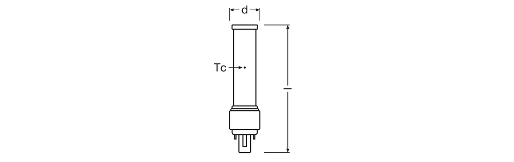 Lampada LED PLC 7W 840 Bianco Freddo G24D-2 2-Pin, 230V, sostituisce CFL 18W, illuminazione a risparmio energetico per te