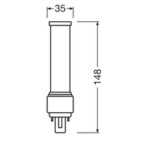 Lampada LED PLC 7W 840 Bianco Freddo G24D-2 2-Pin, 230V, sostituisce CFL 18W, illuminazione a risparmio energetico per te