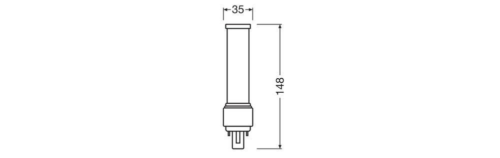 Lampada LED PLC 7W 840 Bianco Freddo G24D-2 2-Pin, 230V, sostituisce CFL 18W, illuminazione a risparmio energetico per te