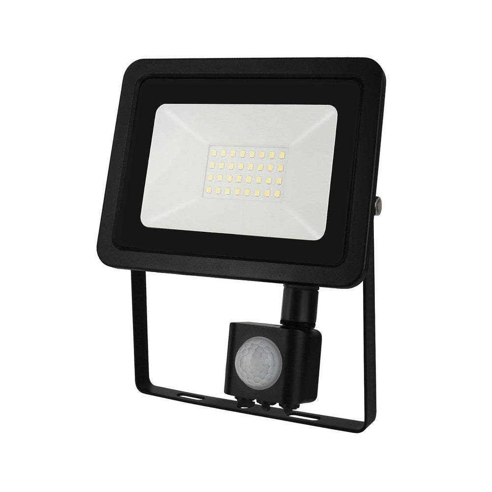 Faretto LED con sensore Spectrum 30W 4000K 2800 lumen IP44 IK07 Nero Illuminazione da esterno