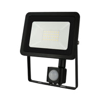 Faretto LED Spectrum con sensore PIR 30W 230V 3000K 2600 lumen IP44 Nero illuminazione da esterno