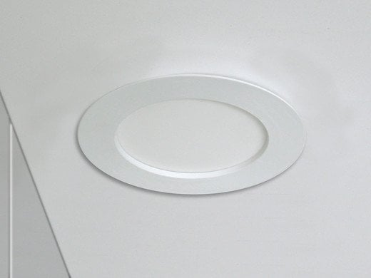 LED recessed spotlight round aluminum 3W replaces 25W 3000K warm white light