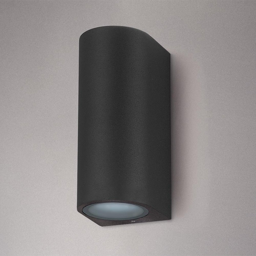 LED Applique da Parete per Esterni |Su e Giù -|Nero| GU10