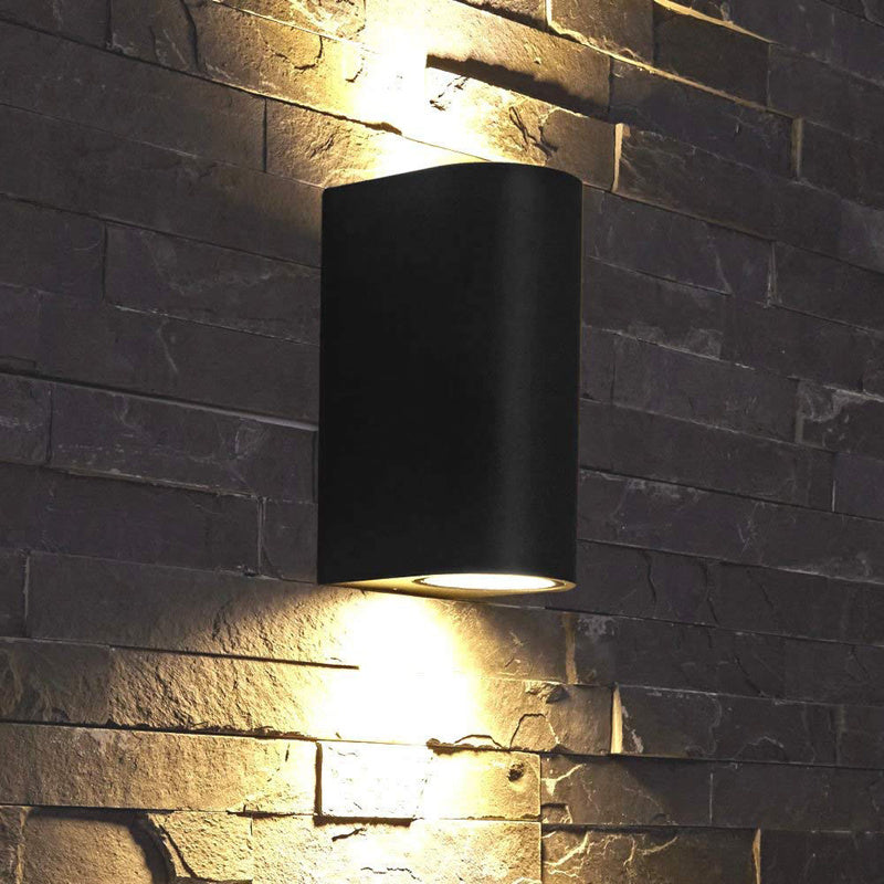 Spectrum LED outdoor wall light Up and Down Black IP54 GU10 aluminum housing