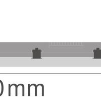 LED waterproof mounting batten 18W 2160 lumens 4000K cool white 60cm moisture resistant