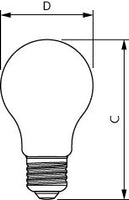 Lampadina LED Philips 806 lumen E27 2200K-2700K CRI 95 dimmerabile A60 300°