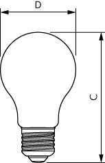 Lampadina LED Philips 806 lumen E27 2200K-2700K CRI 95 dimmerabile A60 300°