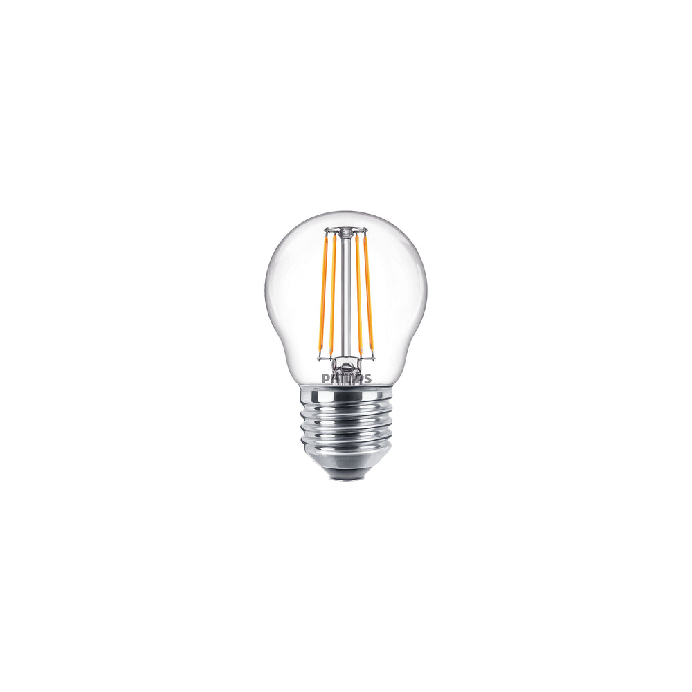 Philips CorePro LED Luster 4.3W E27 2700K Bianco Caldo Lampadina Trasparente 470 lumen Non Dimmerabile