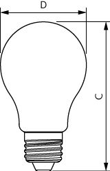 Lampadina LED Philips E27 A60 4W 1800K Vetro Ambra 250 lumen dimmerabile luce decorativa
