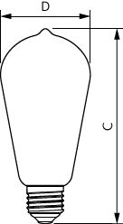 Philips MASTER Value Lampadina LED Decorativa E27 ST64 4W 1800K Vetro Ambra Dimmerabile