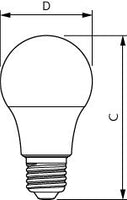 Lampadina LED Philips CorePro E27 2700K A60 4.9W 470 lumen bianco caldo